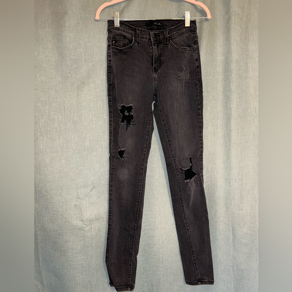 KanCan black ripped skinny jeans